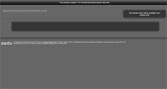 Desktop Screenshot of performancesolutionstech.com