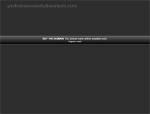 Tablet Screenshot of performancesolutionstech.com